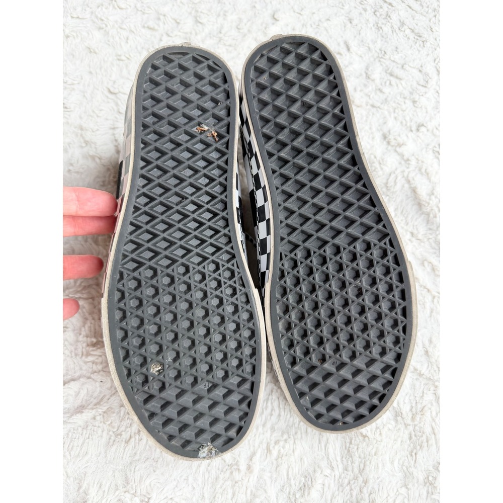 Vans Old Skool All Over Checkerboard Platform Sneakers Black True White 8 - Picture 8 of 11